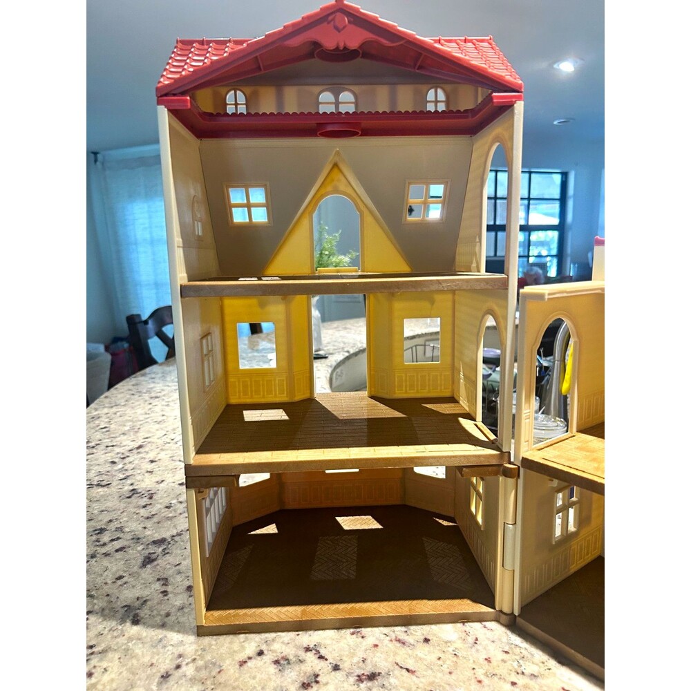 Calico Critters Sylvanian Families EPOCH Large Red Roof Multi-Story Dollhouse